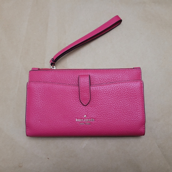 Kate Spade Pink Wristlet Clutch - Picture 1 of 10